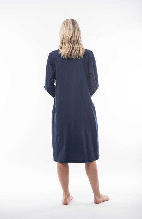 Alice Mid Nightie Navy