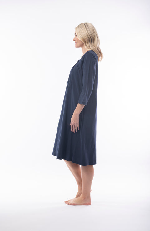 Alice Mid Nightie Navy