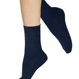Velvet Cotton Ankle Sock Marine