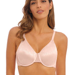 Model wearing Wacoal Back Appeal Bra in Rose Dust – smoothing back design – The Foundation