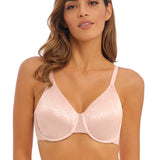 Model wearing Wacoal Back Appeal Bra in Rose Dust – smoothing back design – The Foundation