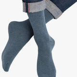 Velvet Cotton Socks Denim
