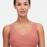 Soft Stretch Padded Top Peach Delight