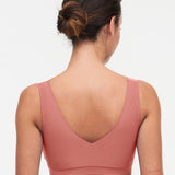 Soft Stretch Padded Top Peach Delight