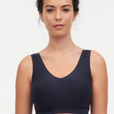 Soft Stretch Padded Top Deep Grey
