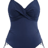 Ottawa Underwire Twist Front Swimsuit Ink