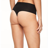 Soft Stretch Hi Waist Thong Noir