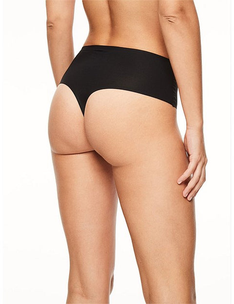 Soft Stretch Hi Waist Thong Noir