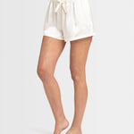Lotus Kelly Silk Tap Pant Ivory Silk Sleep Shorts Silk French Knicker by Lin and Barrett Lingerie