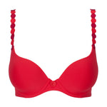 Flat lay of Tom Scarlet Bra with padded cups – The Foundation