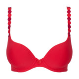 Flat lay of Tom Scarlet Bra with padded cups – The Foundation