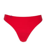 Flat lay of Tom Rio Brief in Scarlet, designed with soft stretch fabric and discreet logo detail.