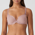 Front view of Marie Jo Jane Padded Heart Shape Bra Bois De Rose on model – The Foundation