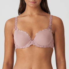 Front view of Marie Jo Jane Padded Heart Shape Bra Bois De Rose on model – The Foundation