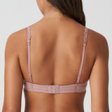 Back view of Jane Padded Heart Shape Bra Bois De Rose with adjustable straps – The Foundation