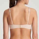 Back view of convertible straps on Tom Padded Bra in Cafe Latte – The Foundation