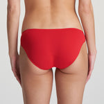 Back view of Tom Rio Brief in Scarlet with seamless finish and smooth coverage for a no-show effect.