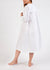 Long Sleeve Embroidered White Nightie