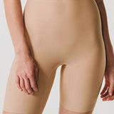 Soft Stretch Mid Thigh Short Nude
