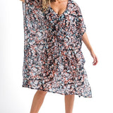Butterfly Effect Capri Kaftan Black