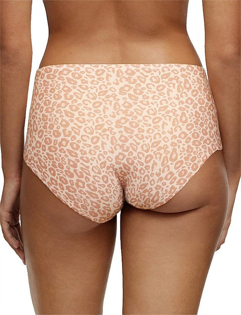 Soft Stretch Full Brief Leopard Neutral