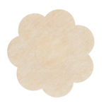Single flower-shaped nude nipple cover for discreet use under clothing.