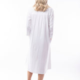 Victoria Pintucks Mid Nightie White