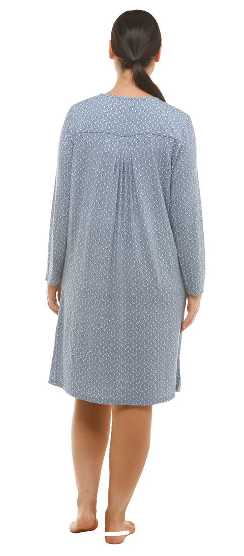 Tulip Long Sleeve Grosgrain Dress