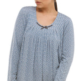 Tulip Long Sleeve Grosgrain Dress
