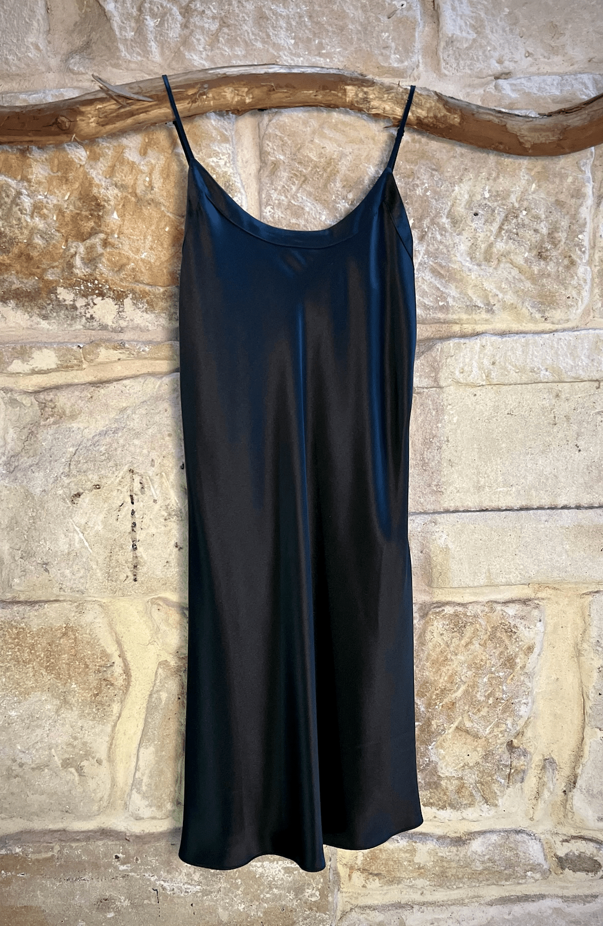 Lotus Silk Kelly Short Chemise Nightdress black