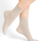 Velvet Cotton Ankle Sock Sahara
