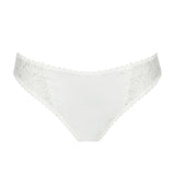 Flat lay of the Jane Rio Brief Natural by Marie Jo, showcasing elegant white embroidery and refined silhouette.