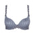 Flat lay of Avero Heart Shape Contour Bra showing seamless padded cups and decorative daisy straps.