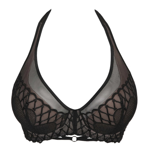 Vya Plunge Bra Black