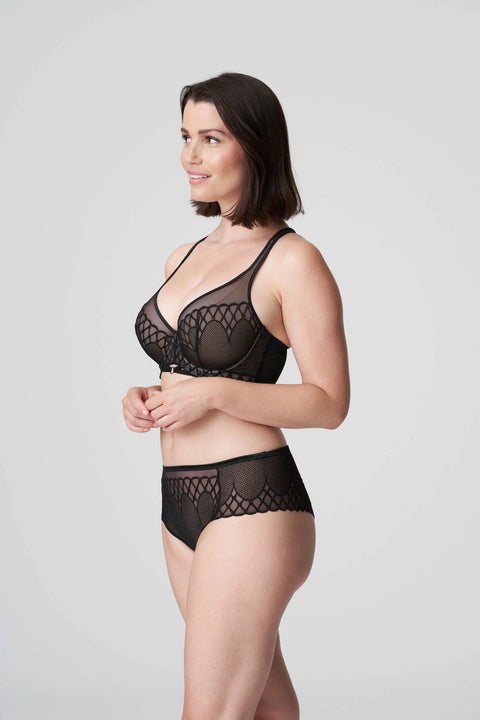 Vya Luxury Thong Brief Black