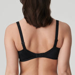 Back view of full cup bra with wide straps and smoothing side panels—The Foundation