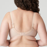 Side and back view of Deauville bra showing deep cups and embroidery – The Foundation