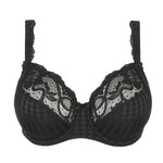 Flirty gingham and lace detail on black Madison Full Cup Bra—The Foundation