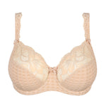 Close-up of gingham and lace details on full cup Madison bra—The Foundation
