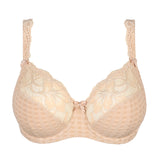 Close-up of gingham and lace details on full cup Madison bra—The Foundation