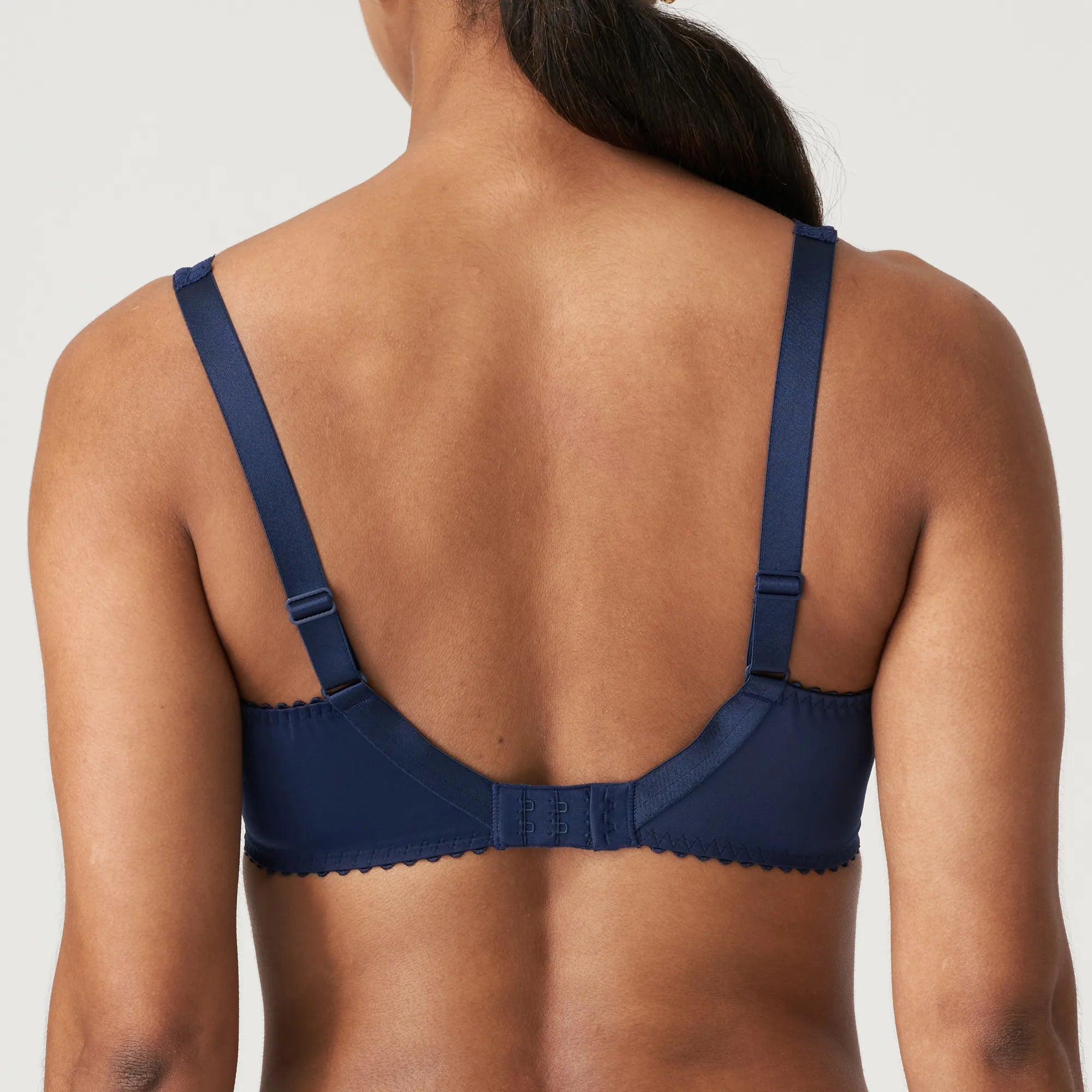Back view of Sedaine Underwire Full Cup Bra Water Blue, comfortable everyday fit with full support.