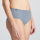 Side view of Marie Jo’s Avero Full Brief in Atlantic Blue showing high waist and flattering cut.
